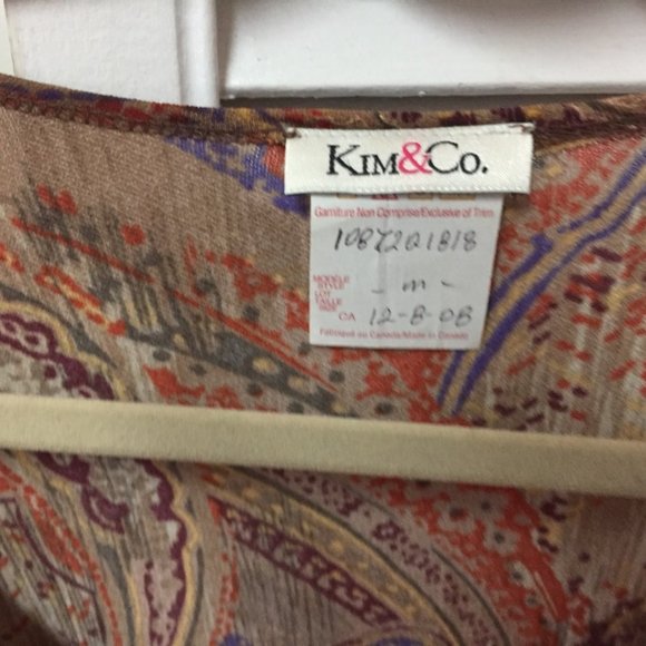 Shiny paisley top - Picture 5 of 5